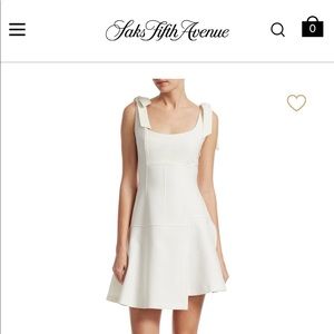 Cinq á Sept Jeanette Tie Shoulder Flare Dress